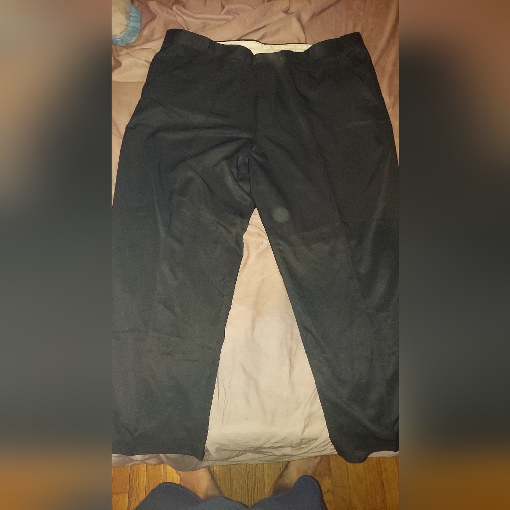 Puritan Polyester Blend Black Dress Pants 44X30 GREAT condition🔥🔥
